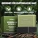 Detox-Seife für die Achseln, Enthält Grüntee und Aktivkohleseife, zur Geruchsbeseitigung, Peeling, Feuchtigkeitsspendend, Seifenstück für Beine, Knie, Füße, Hände und den ganzen Körper,280 g