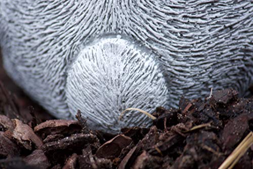 Statuetta in pietra a forma di coniglio, orecchie