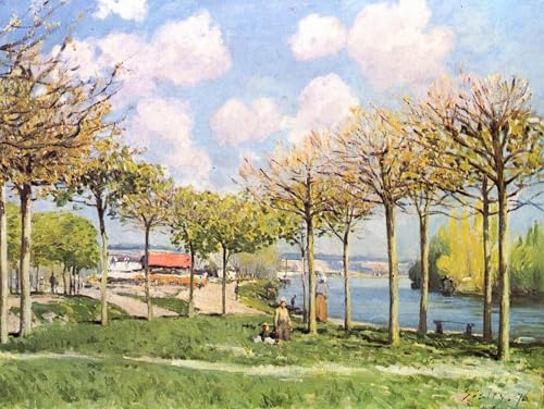 Affiche Murale la Seine à Bougival Alfred Sisley Pour Transformer un Bureau Neutre