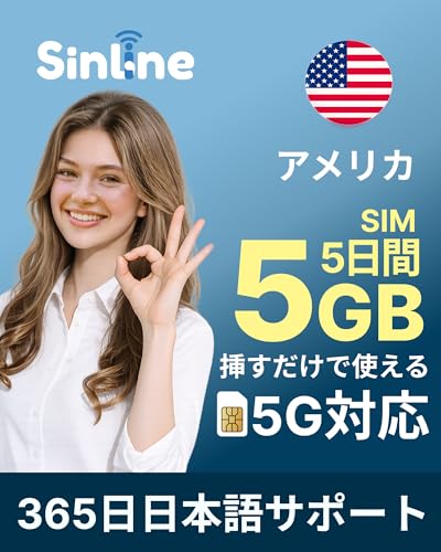 �ySinline�z�A�����J sim �n���Csim 5����5GB�����f�[�^ �{�ᑬ�f�[�^������ 5G/4G LTE�Ή� �e�U�����O�\ �}�����������p�E�ݒ�s�v ���{��������t�� �C�O���s�p �f�[�^�ʐM��p �A�����J esim �n���Cesim (5����5GB