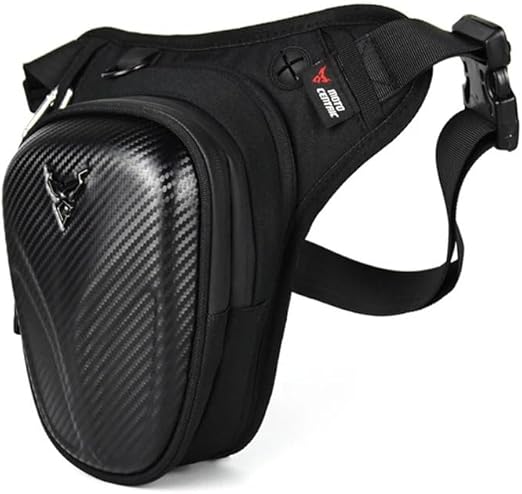 Motorzadelpakket Mode Motorfiets Drop Been Tas Hip Bum Fanny Pack Waterdichte Motorfiets Tas Hard Shell Heuptas Mannen Rijden Tas Koolstofvezel Motor Zadeltas (Color : MC-122 2