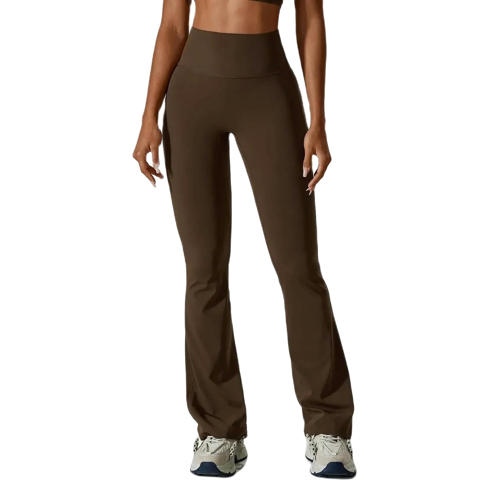Legginsy dla kobiet UK Kobiety Joga Flare Pants Tight Hip Lifting Dance Legginsy z wysokim stanem Spodnie dresowe Siłownia Bieganie Oddychające