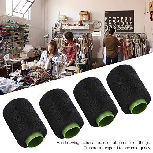 Hilo de coser de poliéster negro DIRBAK 12 rollos de 300 m cada uno miniatura 7