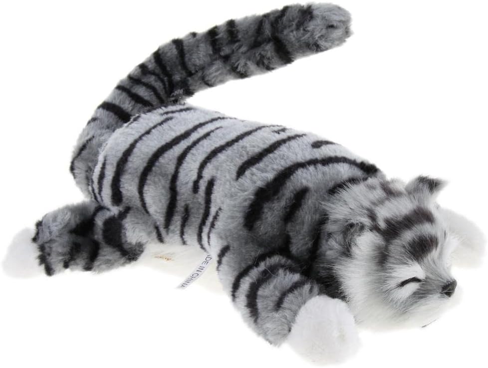 Electric Rolling Cat Toy Model Toy, Grey, 26x13x8cm