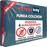 WRAPPYBAG – Funda Protectora Opaca para Colchones – 5 Tamaños – Saco...