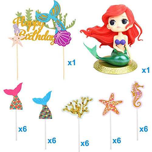 Happy Birthday taarttopper, glitter verjaardagstaart-topper, Happy Birthday taartstekker, glitter cupcake-topper voor… - Image 3