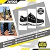 Jack Walker Mens Walking Ultra Lightweight Vent Low Rise Hiking Trekking Waterproof Trainers Ignite JW008 (11 UK, Black & White) #1