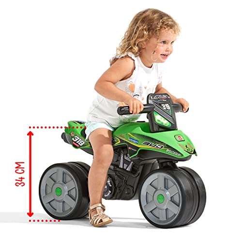 FALK - Laufrad Moto Bud Racing – Grün – leise Räder – ab 2 Jahren – 40% recycelter Kunststoff 502BRS – Bild 4