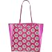 Vera Bradley Clearly Colorful Tote (Pink Swirls Flowers)