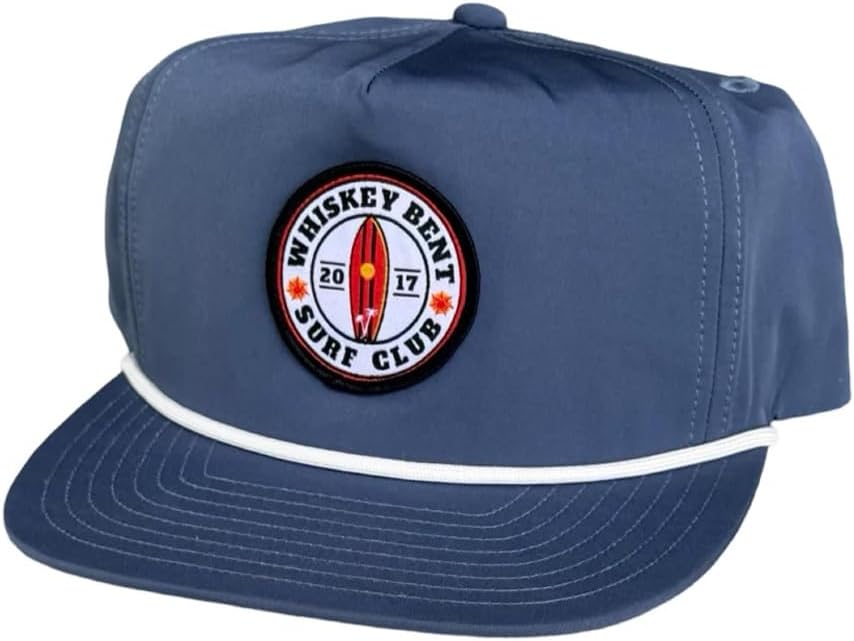 WHISKEY BENT HAT CO. Surf Club Adjustable Snapback Rope Hat