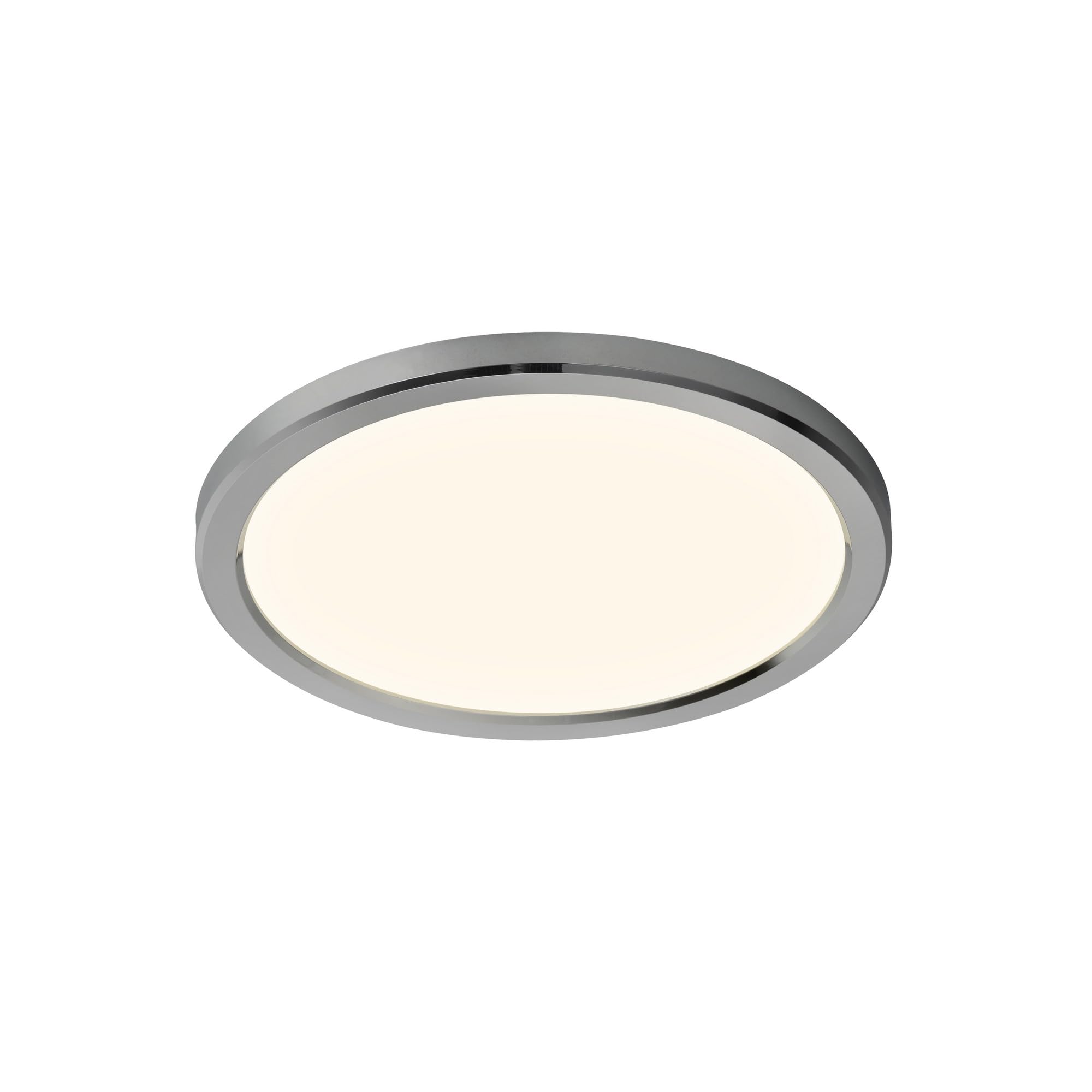 Nordlux Chrome Oja Ceiling Light Plastic Bathroom Led Ip54 3000/4000K Mains