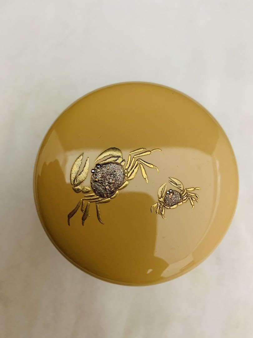 Amazon.co.jp: 一星作 蟹 蒔絵 茶道具 茶入 棗 共箱 : ホーム＆キッチン