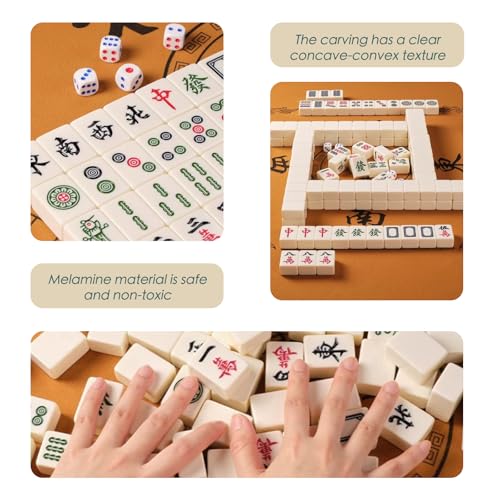 Set Profesional Tradicional Mahjong Chino 146 Fichas miniatura 4