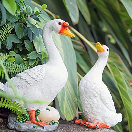 Sculpture de canard debout 33 cm finition de simulation animale - 2