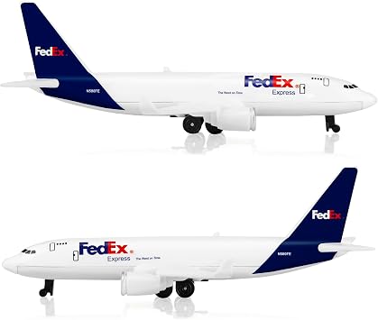 HANGHANG 1/400 Fe dex Plastic Airplane Model Suitable for Collections and Display