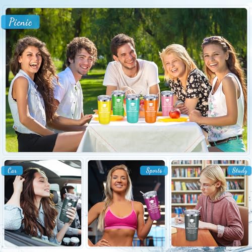 Patelai-18-Pcs-Class-of-2024-Graduation-Tumbler-Graduation-Gifts-for-Her-Teacher-Friends-Graduates-20-oz-Graduation-Cups-High-School-College-Graduation-Water-Bottle-Mug-with-Lid-Straws-Multicolor