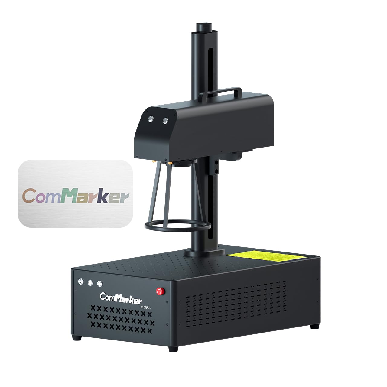 ComMarker B4 30W JPT Mopa Fiber Laser Engraving Machine,Support Lightburn Laser Engraver with 2Lens and L Protective Shield,2in1 Desktop Handheld Color Marking Machine for Stainless Steel,Ring,Tumbler