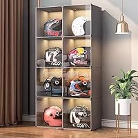 Amazon｜オートバイヘルメットホルダー帽子収納コンテナ、床置きメタル