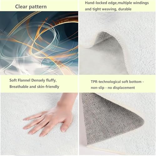 Alfombra para salon y dormitorio grande geometrica de tacto suave 3