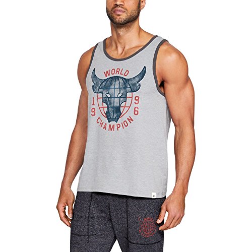 Under Armour Men's UA x Project Rock World Champ Sleeveless Tank Top Shirt