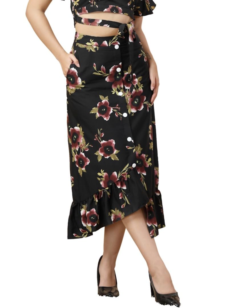 Long Skirts for Women, Assymetric Hem-image-37