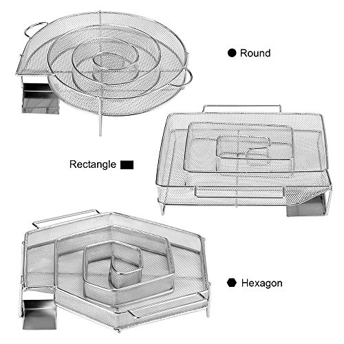 Fabricante de fumaça, Romacci Gerador de fumaça fria em aço inoxidável Caixa para fumar a frio Malha