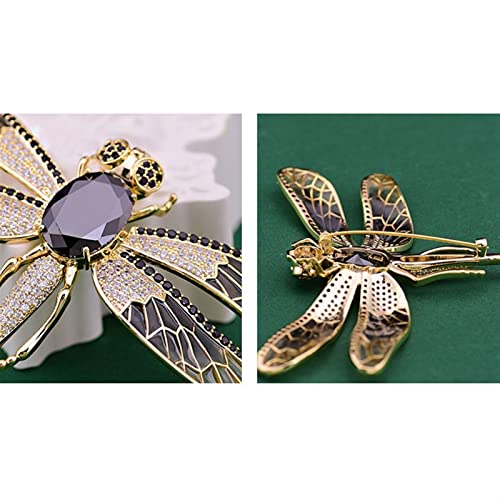 Broche libellule vintage de luxe un accessoire de mode haut de gamme