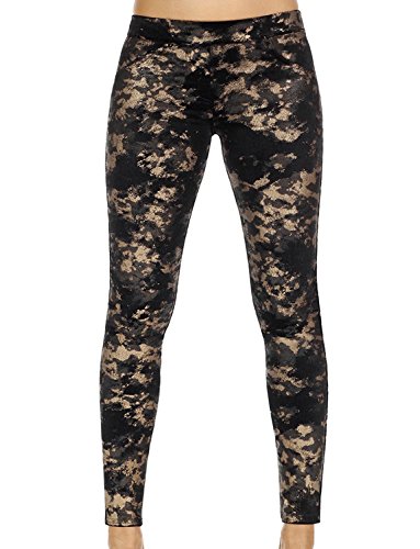 Leggings largos Bas Bleu Polly moldeadores con estampado brillante que estilizan la silueta