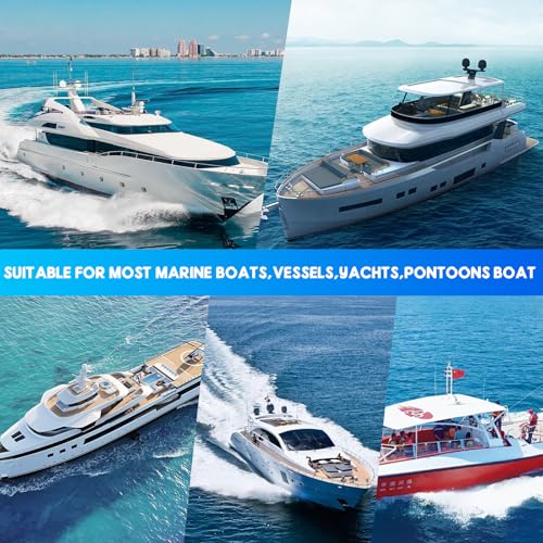 image for RASTP 13.8 Inch Boat Steering Wheel with 3/4“ Axle Marine Steering W