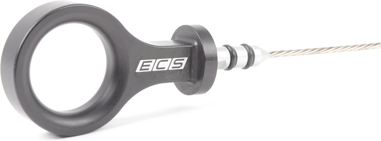 ECS Billet Engine Oil Dipstick - Black Anodized Compatible with Audi B8 S4/S5/SQ5/Q5/Q7 (3.0T Engines)