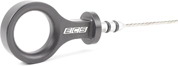 ECS Billet Engine Oil Dipstick - Black Anodized Compatible with Audi B8 S4/S5/SQ5/Q5/Q7 3.0T Engines