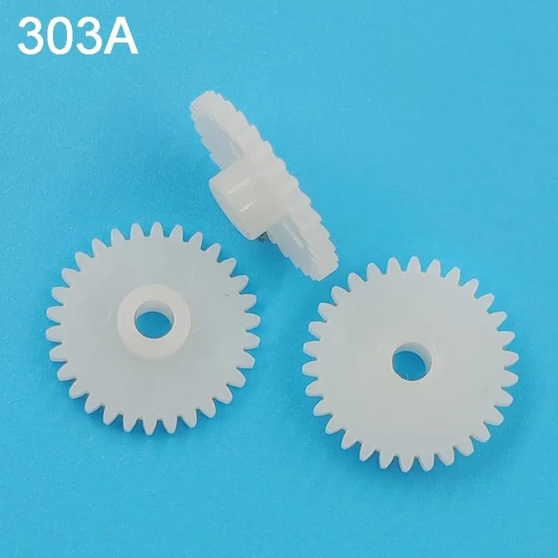Shaft Pinion 10pcs 303A Plastic Spur Gear 0.5 Module 30 Teeth Straight Teeth Gear 3mm Tight Fit Shaft Pinion 16mm Dia Cylindrical Gear Motor Transmission