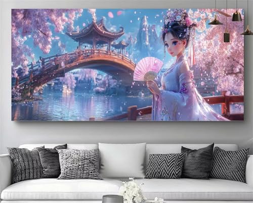 Canevas Diamant Japon Idée Cadeau Créatif - Kit Broderie Enfant et Adulte