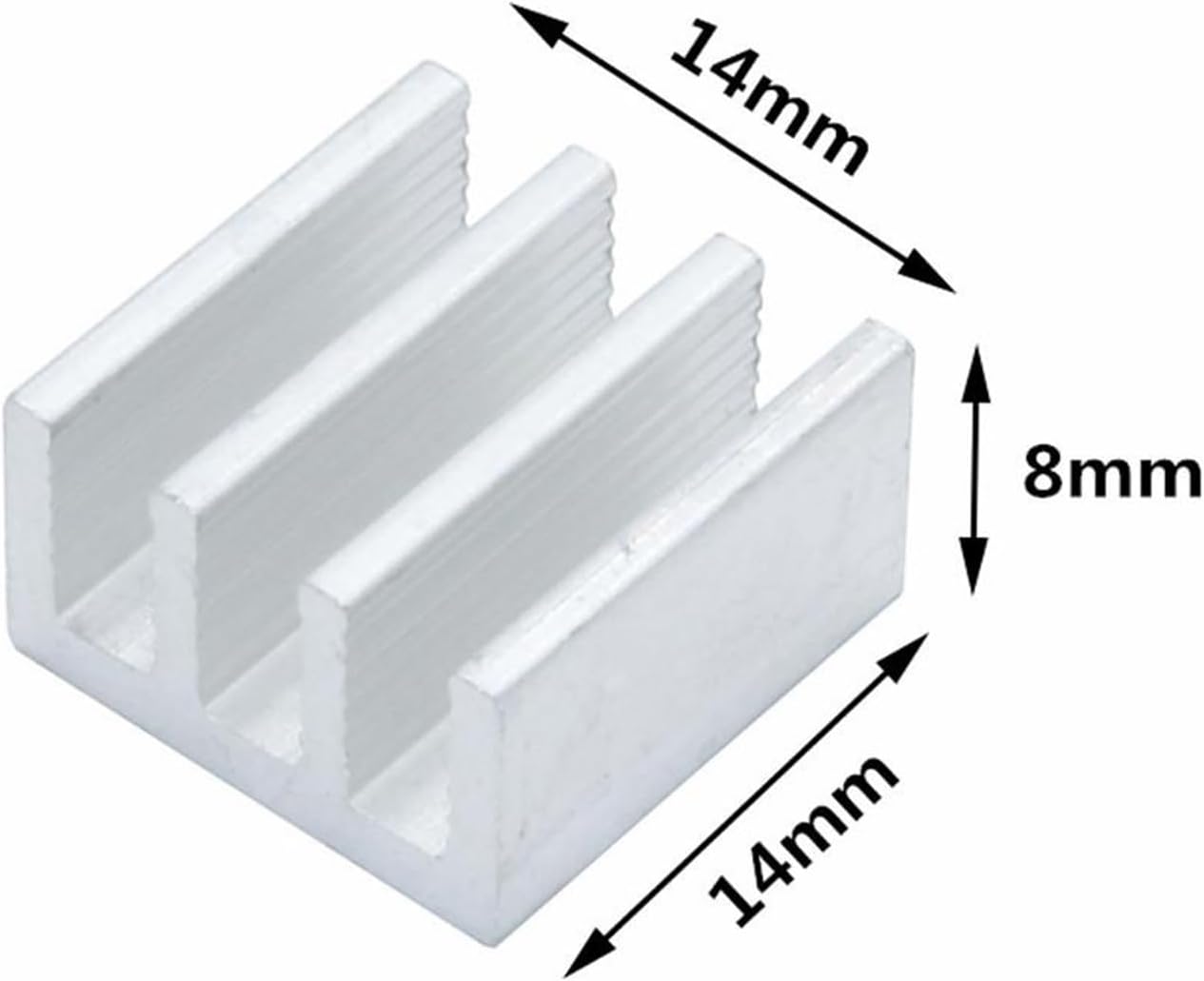 Aluminum Heatsink Radiator for Electronic Chip Cooling with Thermal Conductive Tape(DVPPS01)