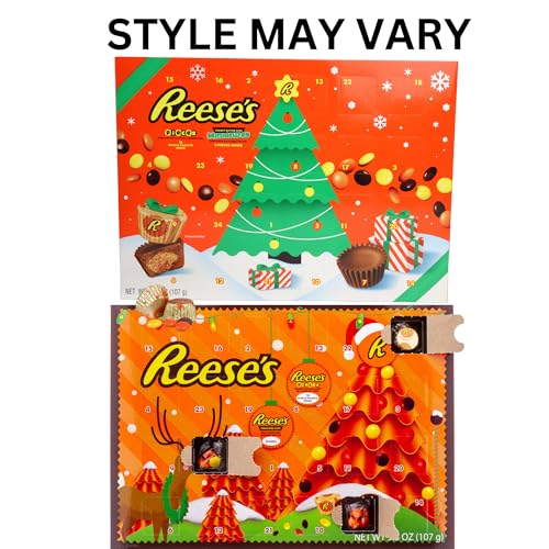 تقويم ادفنت هوليداي هيرشي الى الكريسماس من ريسز، بني فاتح، قطعة واحدة