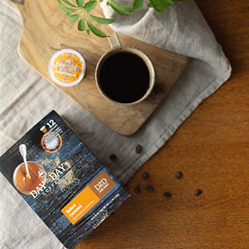 Image of Day To Day Salted Caramel Light Roast Single Serve Coffee Pods, 12-Count Box (Pack of 6) for K-Cup Keurig Brewers