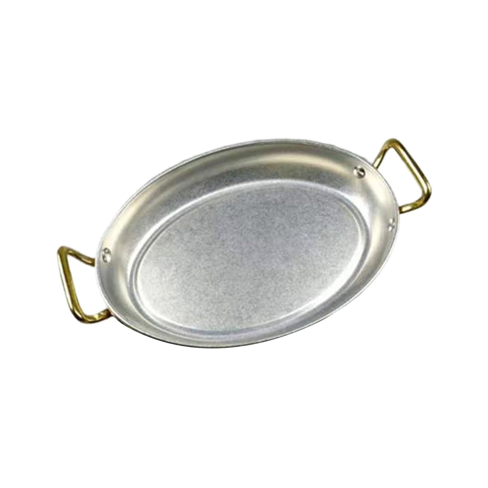 JSGHGDF Modern Nonrust Steel Serving Plate with Dateless Appeal Perfect for Entertaining Guests and Daily Use Resistant Traditional Dinner Plate