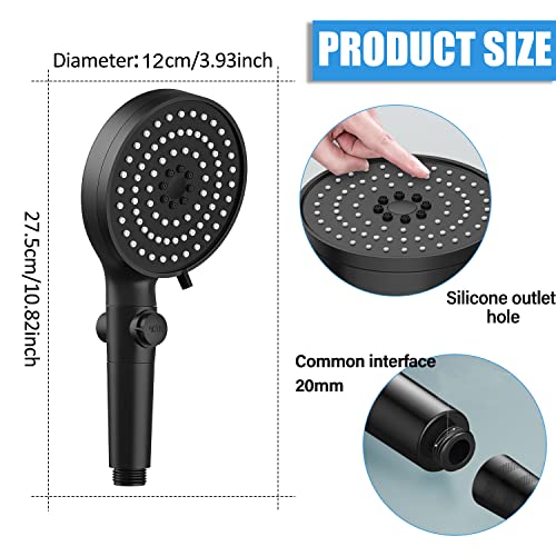 JINYOMFLY Soffione Doccia con Filtro, Soffione