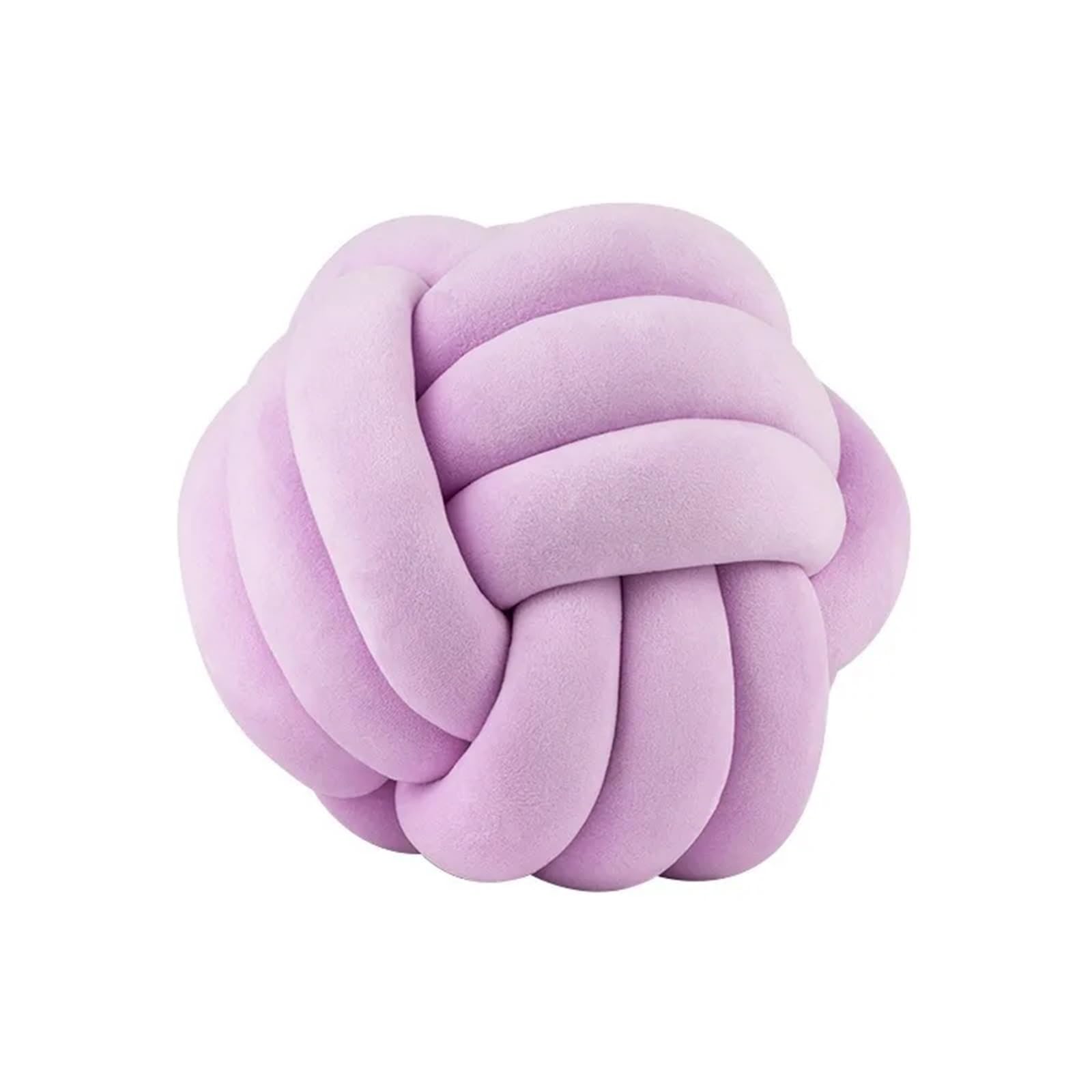 Poduszka Knot Ball, Ręcznie tkana, wiązana poduszka w kształcie kulki, wielokolorowa, w wielu rozmiarach(Camel,22x22x22cm)