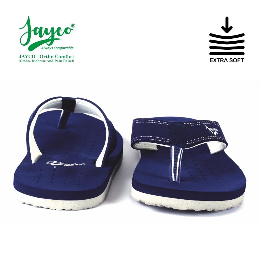 Image of Jayco Ortho Comfort Slippers - Pain Relief with Soft Breathable Fabric, Perforated Hole Design with Cozy Fit, and Durable Construction for All-Day Ease