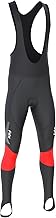 FDX Men's Thermodream Cycling Bib Tights, 3D Padded, Thermal, Water Resistant, Super Roubaix Fabric, Windproof, Quick Dry, Winter Biking Trouser, Bicycle Leggings, S, M, L, XL, XXL