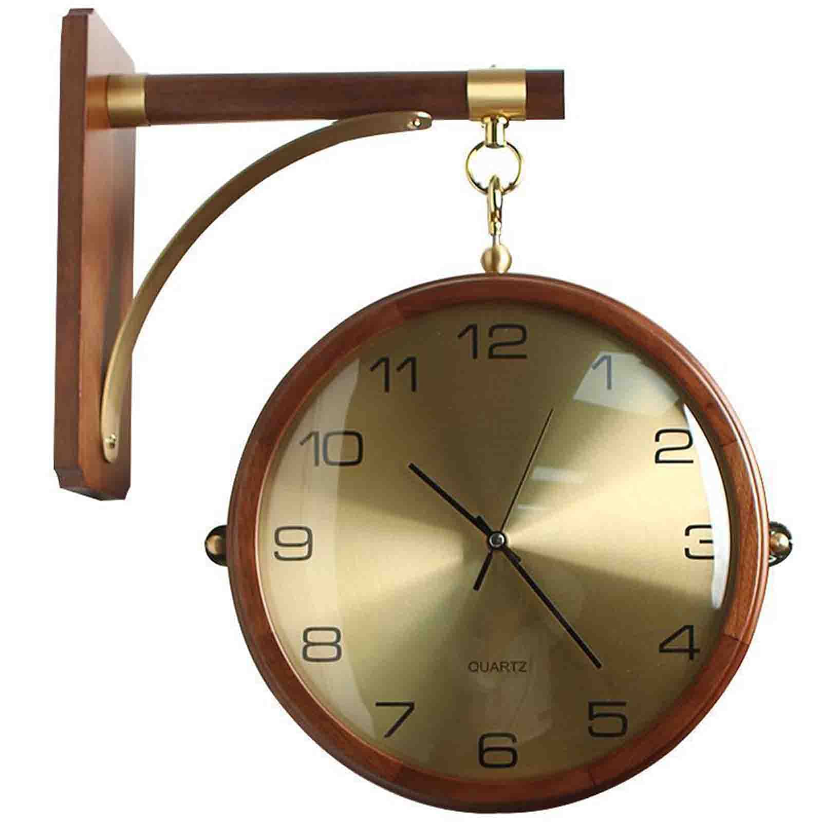 Amazon.com: Vintage Double Sided Wall Clock Iron Metal