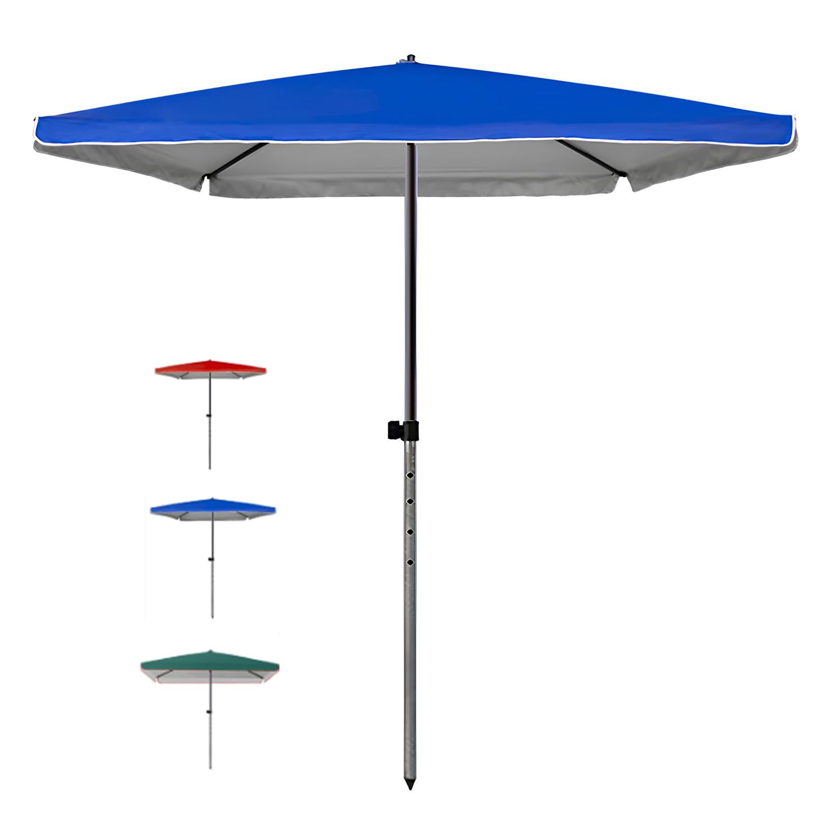 Sombrilla Playa Grande 2x2.0m Parasol de Diseño para Exterior y Piscina