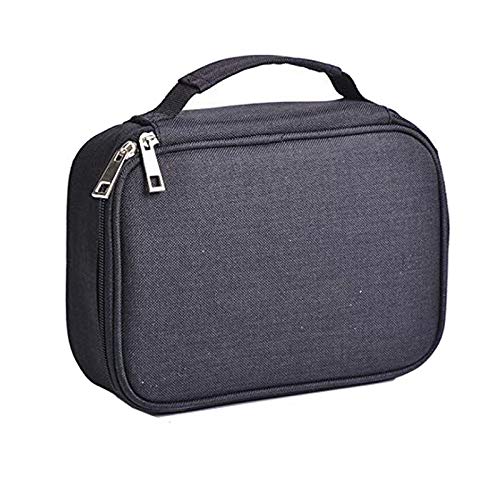 Image of Becho Multifunction Zipper Pencil Case High Capacity Holder Pouch Pen Bag colored Pencil Pen Box 72 Slots (Black)
