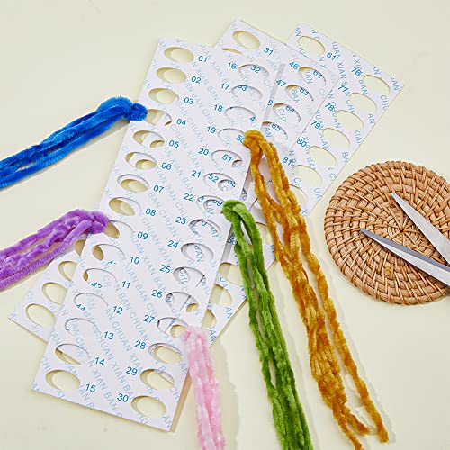 SUPERFINDINGS 30Pcs 30 Positions Embroidery Thread Paper Organizer Cross Stitch Thread Holder Storage Tool Thread Organiser Cards - Image 3