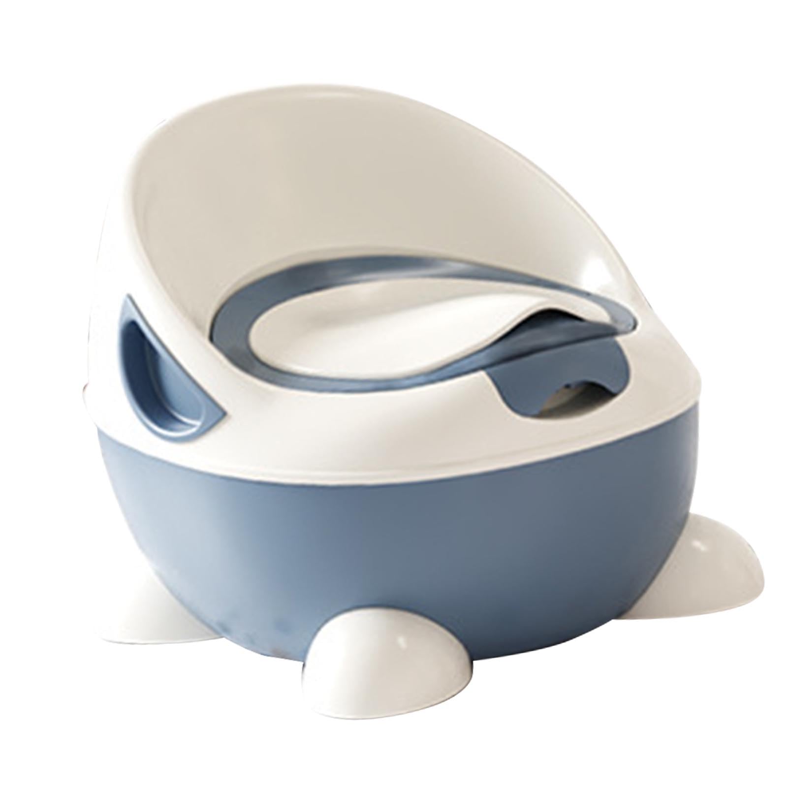 Inodoro para Niños, Diseño Bonito, Ajustable, Orinal de Entrenamiento para Bebés y Niños Pequeños, Material PP, 1 Unidad (Azul)
