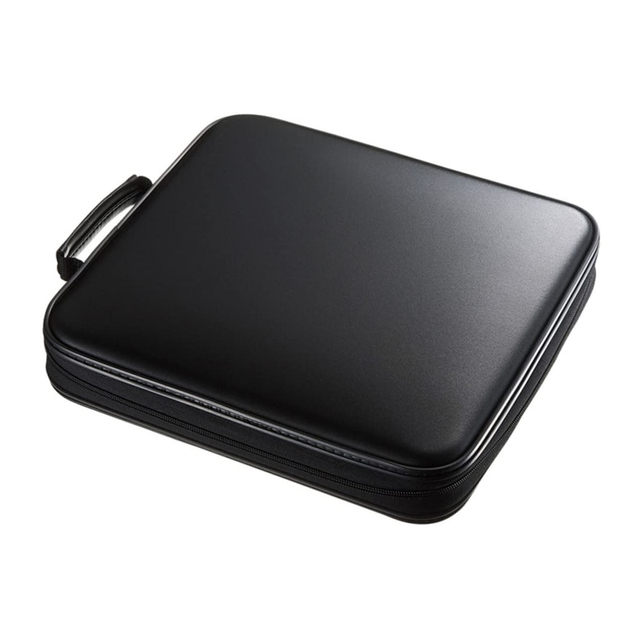 Custodia per CD con Chiusura a Cerniera e Maniglia Porta Dischi in Plastica Leggera e Portatile Organizer per Fino CD Dvd Protezione Antipolvere per Casa e Viaggi