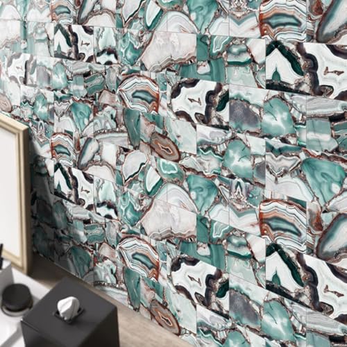 Azulejos de espuma XPE autoadhesivos para reparar humedades visuales en paredes de baños 5