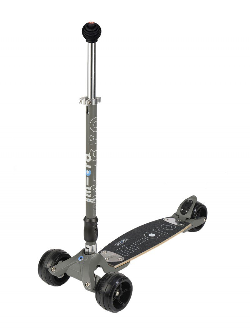 Micro Kickboard Monster Vulkangrau Tretroller 3-Wheel