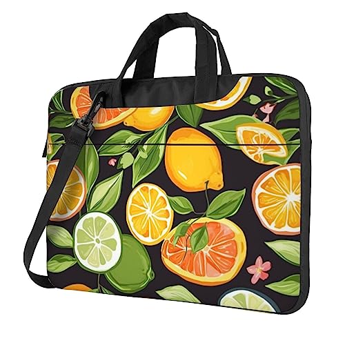 Sac à bandoulière pour ordinateur portable agrumes une touche de fraîcheur